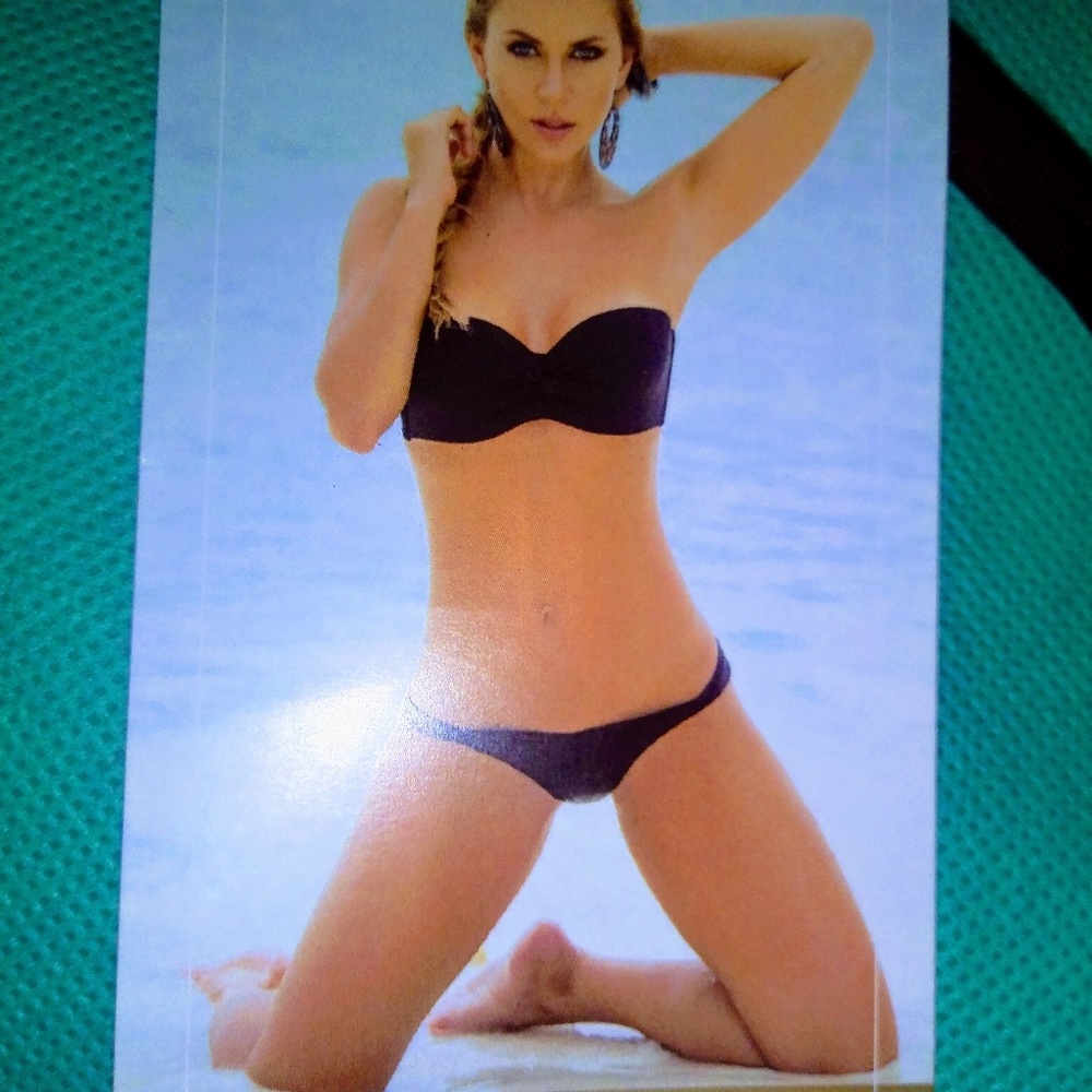 2pc all black bikini